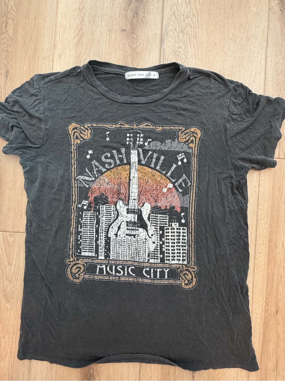 Altar'd State Black Nashville Music City Graphic Tee